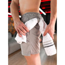 KIT 4 ou 2 Bermudas 2 em 1 Masculina SPORT de Compressão para Treino Dry Fit 3 bolsos